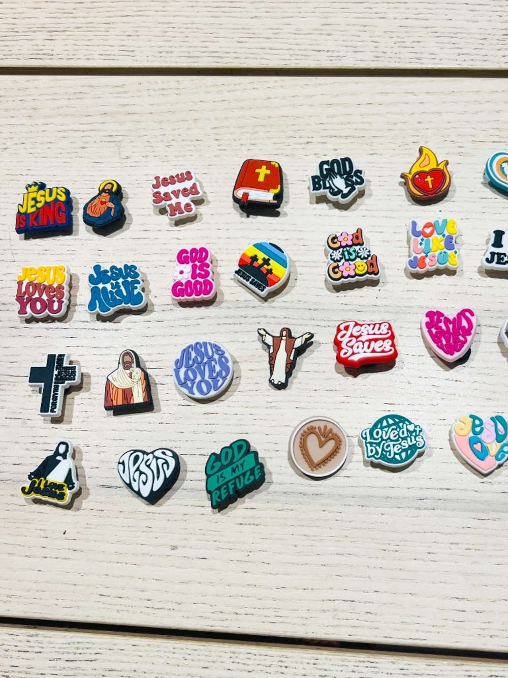 30pc Jesus, Bible, Love, Faith, God Is Good Charms christianity For Crocs NEW